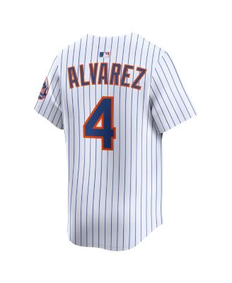 Men's Francisco Alvarez White New York Mets Home Limited Player Jersey