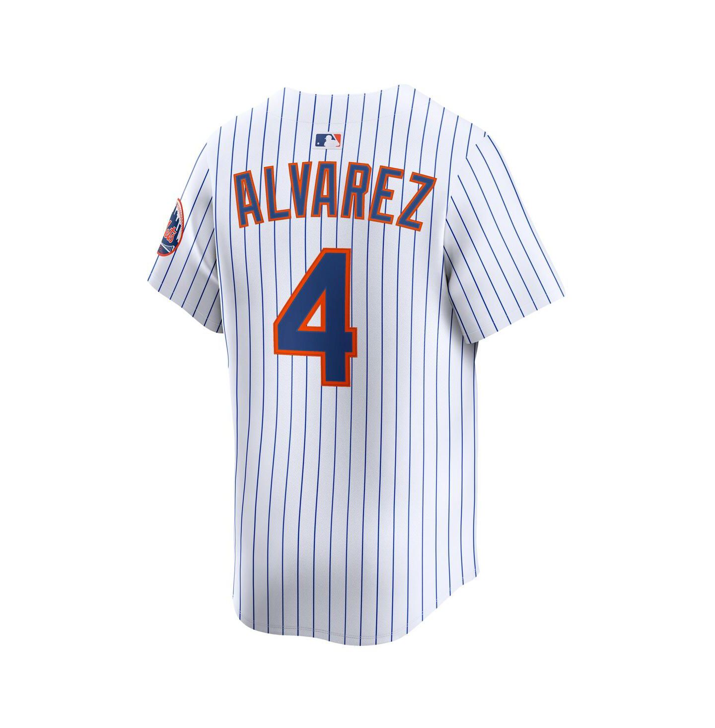 Мужской топ Nike Francisco Alvarez White New York Mets Home Limited Player Jersey — фото 2