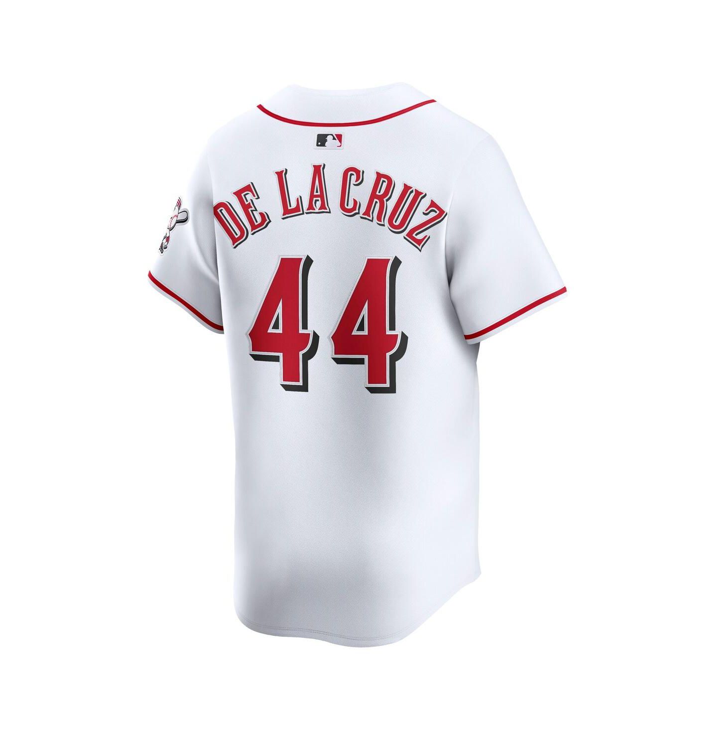 Мужской топ Nike Elly De La Cruz White Cincinnati Reds Home Limited Player Jersey — фото 2