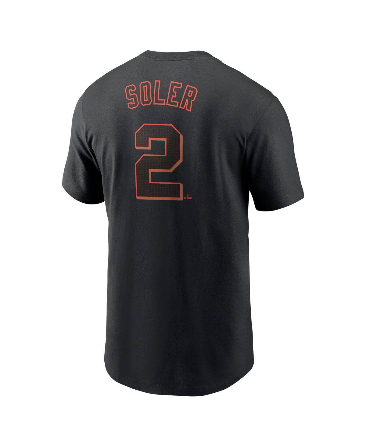 Nike Men's Jorge Soler Black San Francisco Giants Fuse Name Number T-shirt In Black
