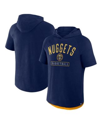 Fanatics - Men's&nbsp;Athletic Navy Denver Nuggets Pass Legend Hooded T-Shirt