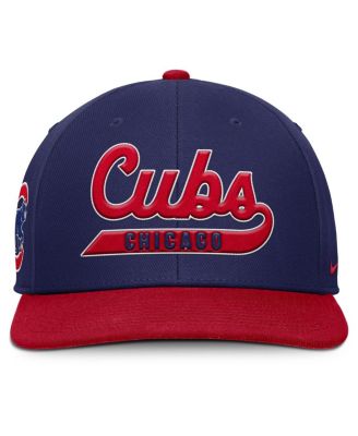 Men's Royal/Red Chicago Cubs Pro Performance Snapback Hat