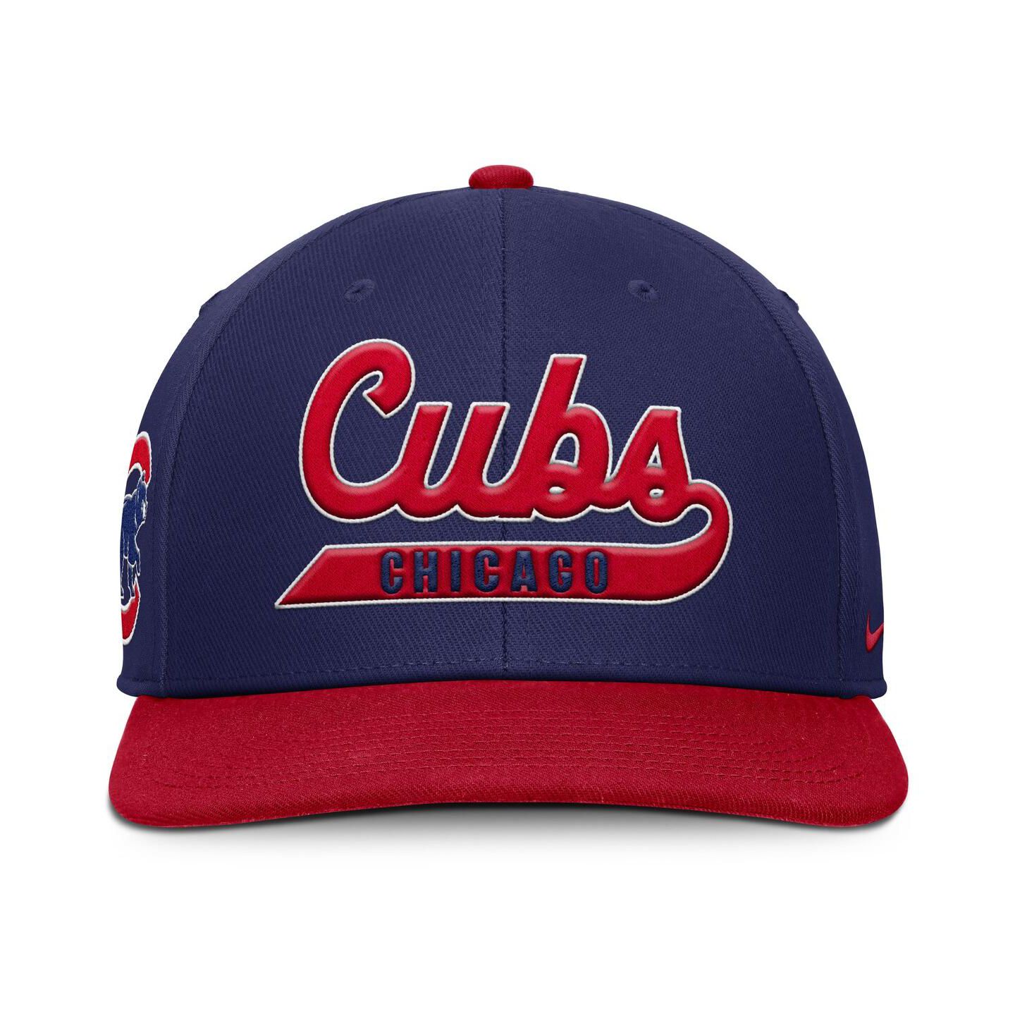 Мужская кепка Nike Royal/Red Chicago Cubs Pro Performance Snapback Hat — фото 4