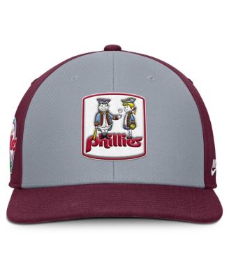 Men's Gray/Burgundy Philadelphia Phillies Pro Performance Snapback Hat