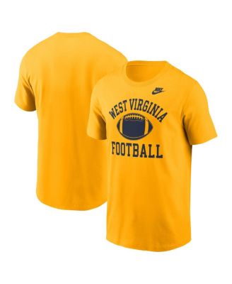 Nike - Men's Gold West Virginia Mountaineers Legacy Football Icon T-Shirt