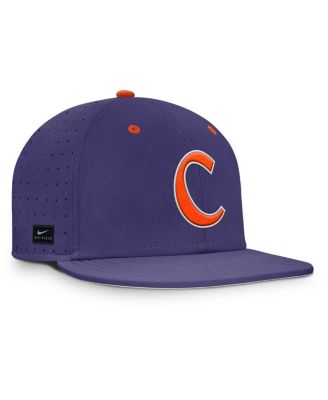 Men's Purple Clemson Tigers On-Field Dugout True Performance Fitted Hat