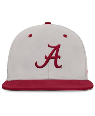 Men's Gray Alabama Crimson Tide On-Field Dugout True Performance Fitted Hat