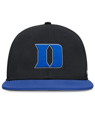 Men's Black Duke Blue Devils On-Field Dugout True Performance Fitted Hat