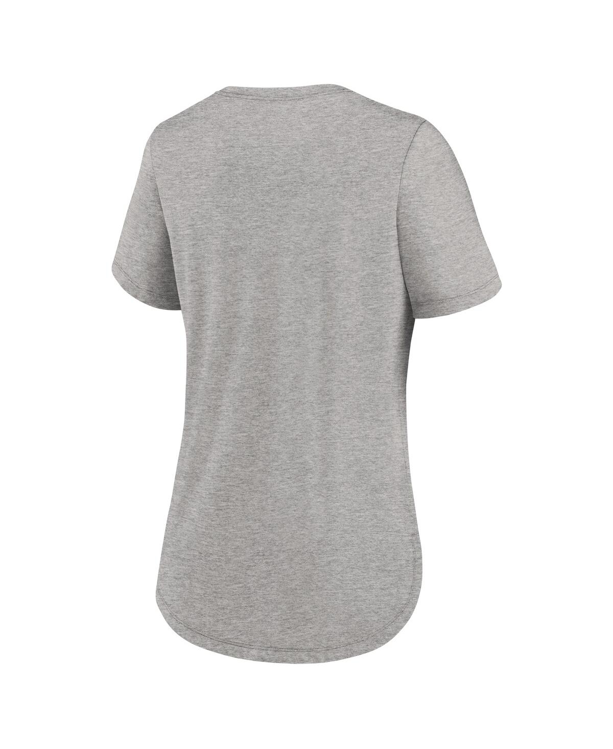 Nike Heather Gray Minnesota Twins Script Tri-blend T-shirt In Gray