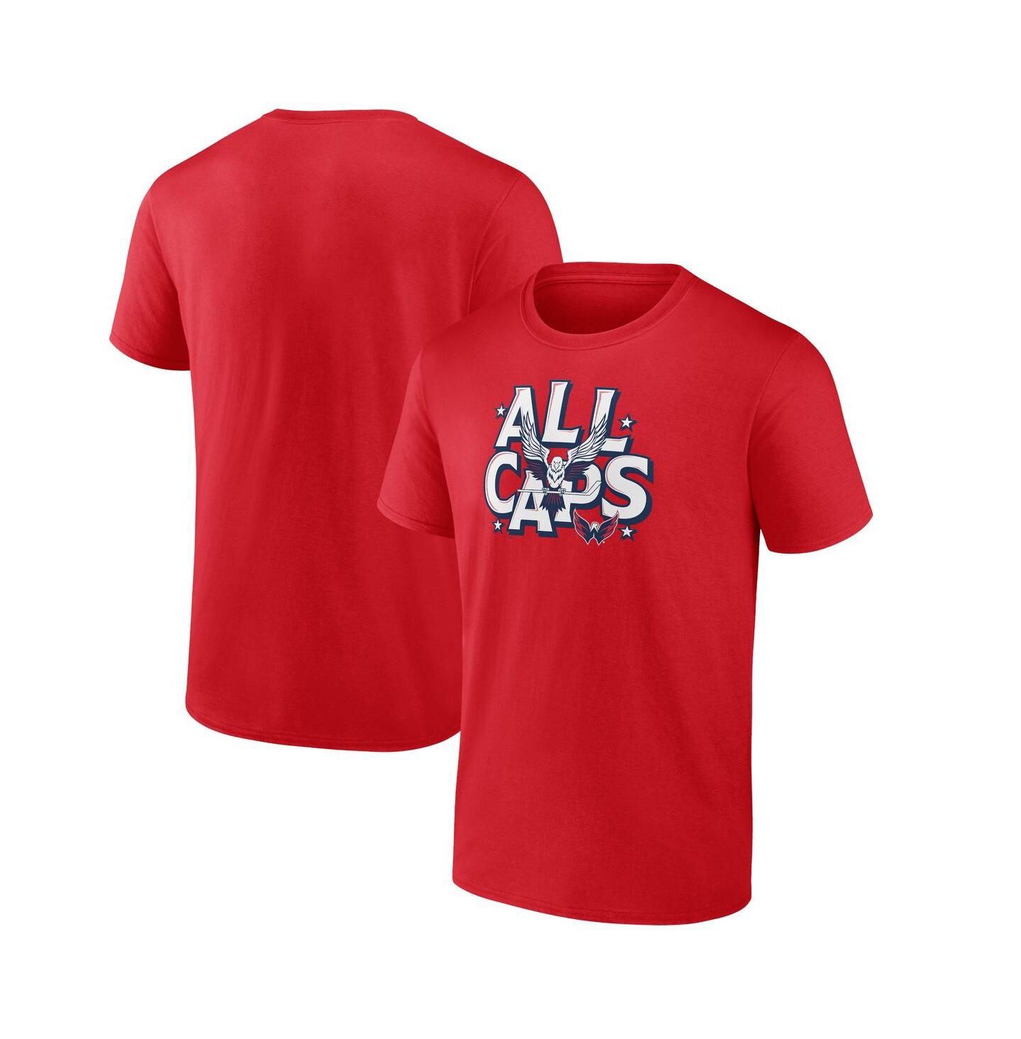 Мужская футболка Fanatics Red Washington Capitals Local Domain — фото 1