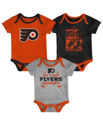 Outerstuff - Baby Boys and Girls Philadelphia Flyers Legend Three-Piece Bodysuit Set