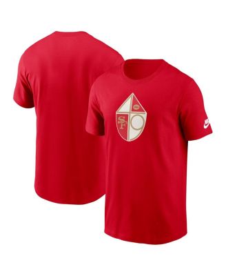 Nike - Men's Scarlet San Francisco 49ers Rewind Logo Essential T-Shirt