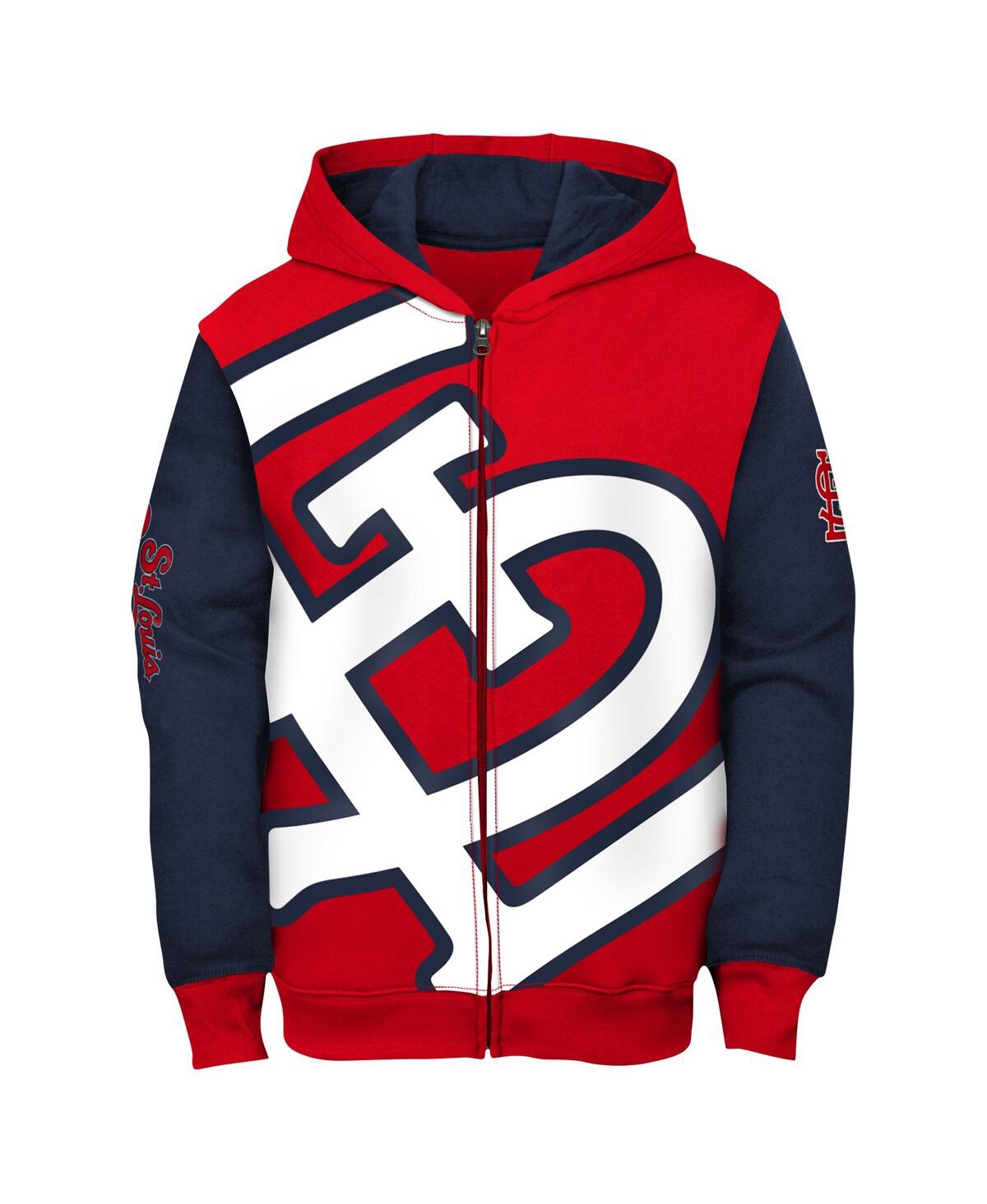 Outerstuff Toddler Red St. Louis Cardinals Postcard Full-zip Hoodie In Red,navy