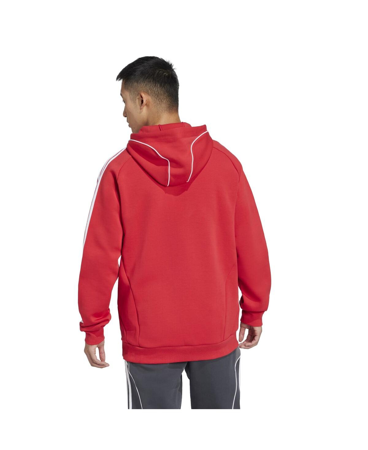 Adidas Originals Men's Red Fc Dallas 2025 Travel Pullover Hoodie In Red