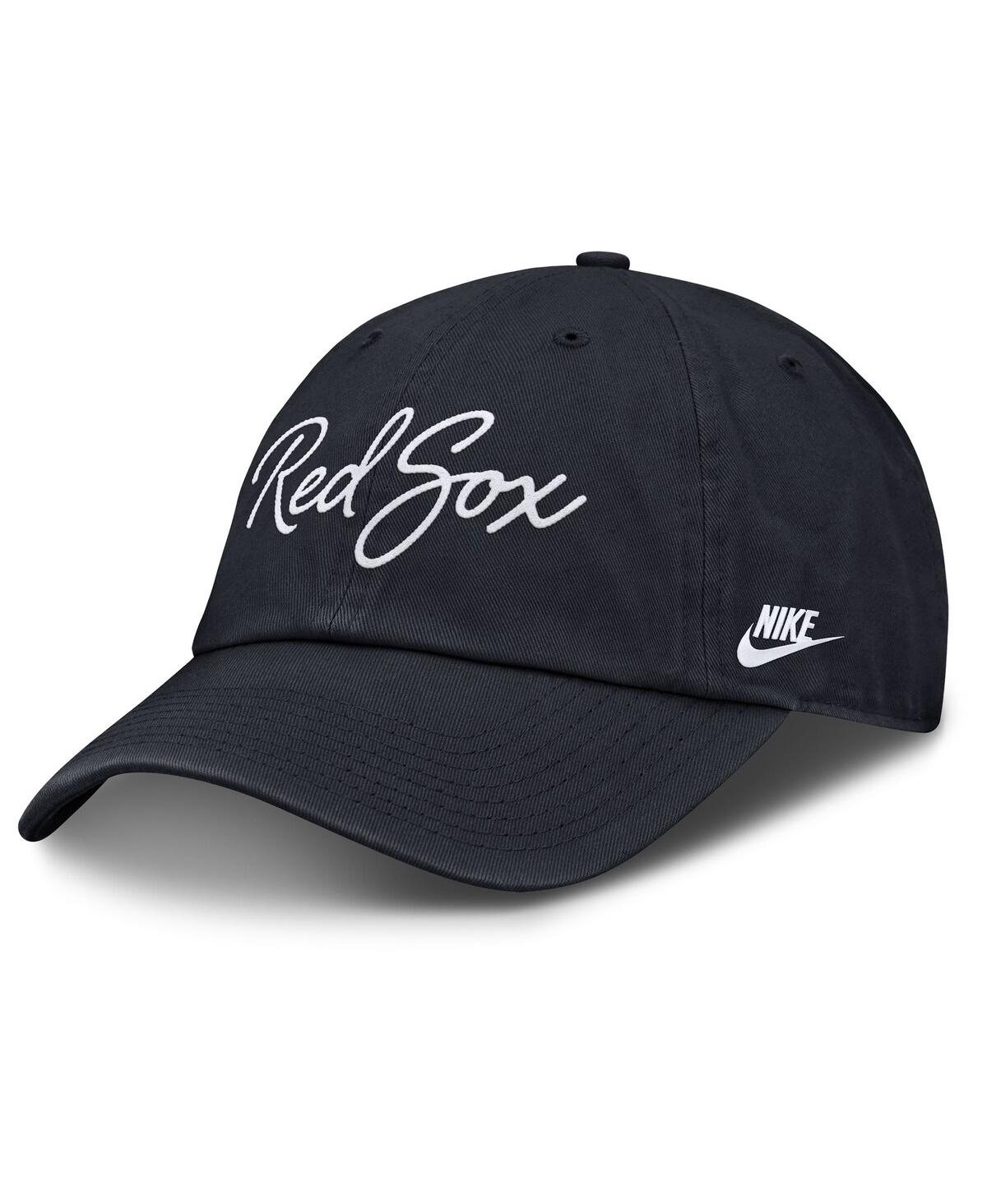 Nike Boston Red Sox Cooperstown Script  Women's Mlb Adjustable Hat In Navy