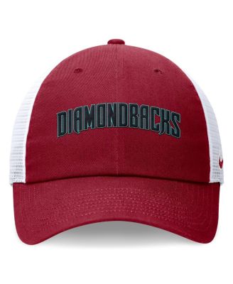 Men's Red Arizona Diamondbacks Wordmark Adjustable Trucker Hat