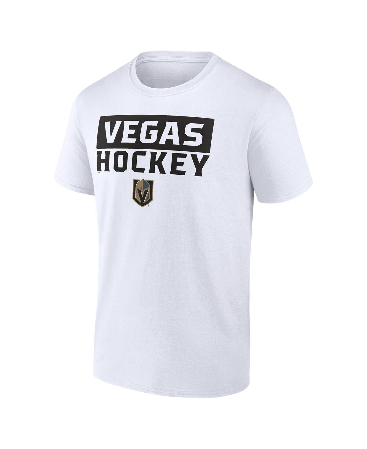 Fanatics Men's Vegas Golden Knights Serve Combo Pack T-shirt In Black,white