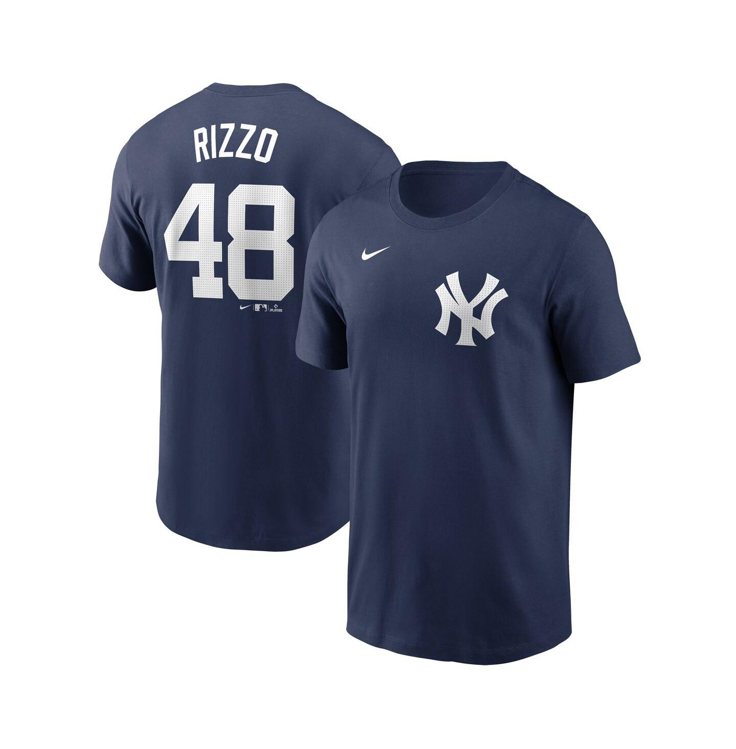 Мужская футболка Nike Anthony Rizzo Navy New York Yankees Fuse Name & Number — фото 1