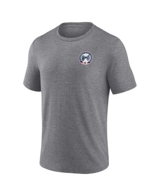 Men's Heather Gray Columbus Blue Jackets Winger Tri-Blend T-Shirt