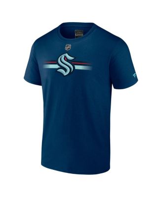 Men's Deep Sea Blue Seattle Kraken Authentic Pro Secondary T-Shirt