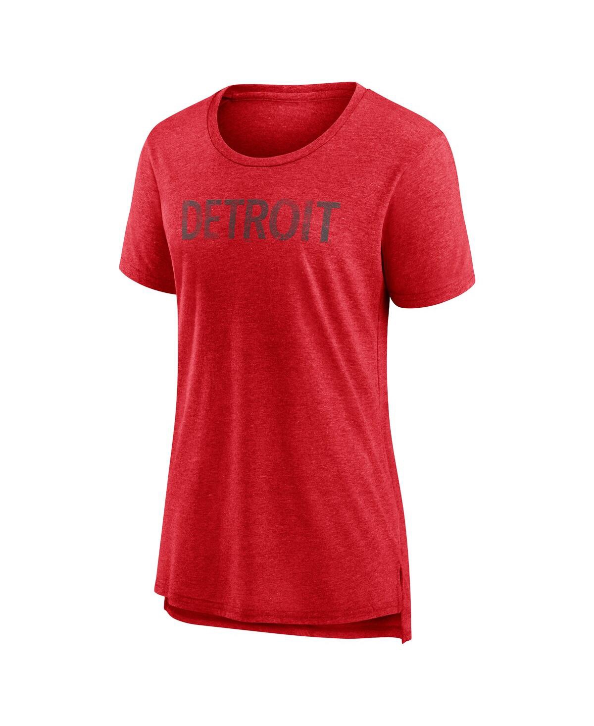 Fanatics Women's Heather Red Detroit Red Wings Special Edition 2.0 Modern T-shirt In Heather Red