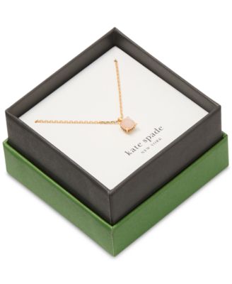 Gold-Tone Cubic Zirconia Pendant Necklace, 16" + 3" extender