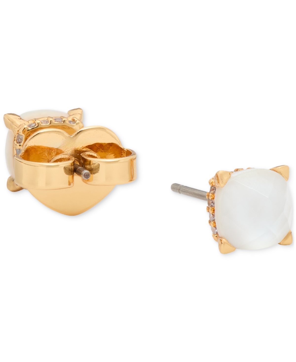 KATE SPADE GOLD-TONE COLOR CUBIC ZIRCONIA STUD EARRINGS 