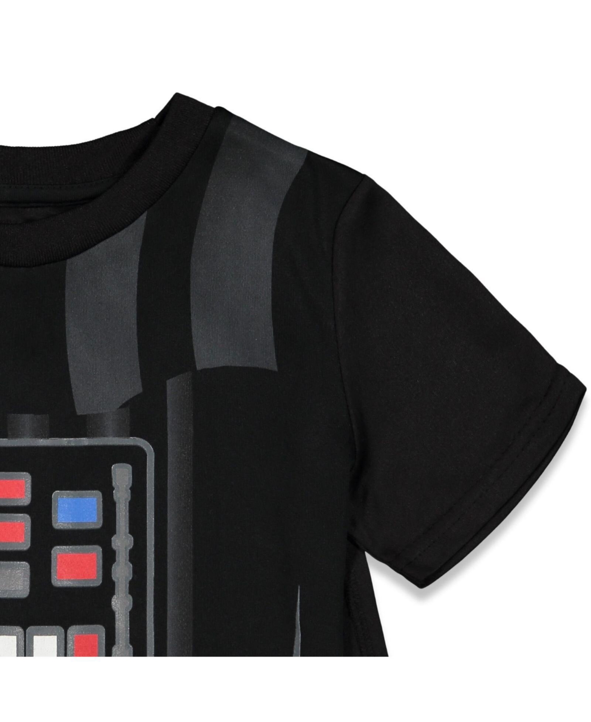 Star Wars Darth Vader Costume T-Shirt Shorts & Cape 3 Piece