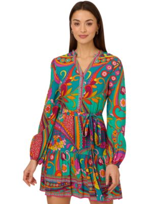 by Adrianna Papell Women's Printed Shirtdress
