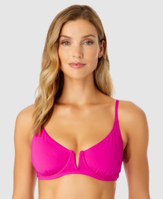 Anne Cole - Women's V-Wire Elongated Underwire Bikini Top