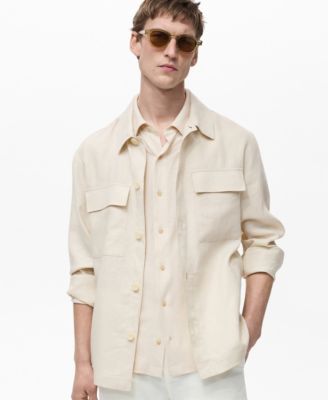 MANGO - Men's EU Regular Fit Overshirt