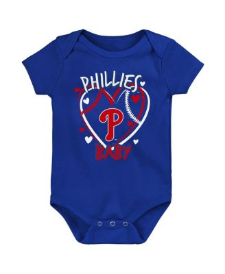 Baby Boys and Girls Philadelphia Phillies Slide Home 3-Pack Bodysuit Set