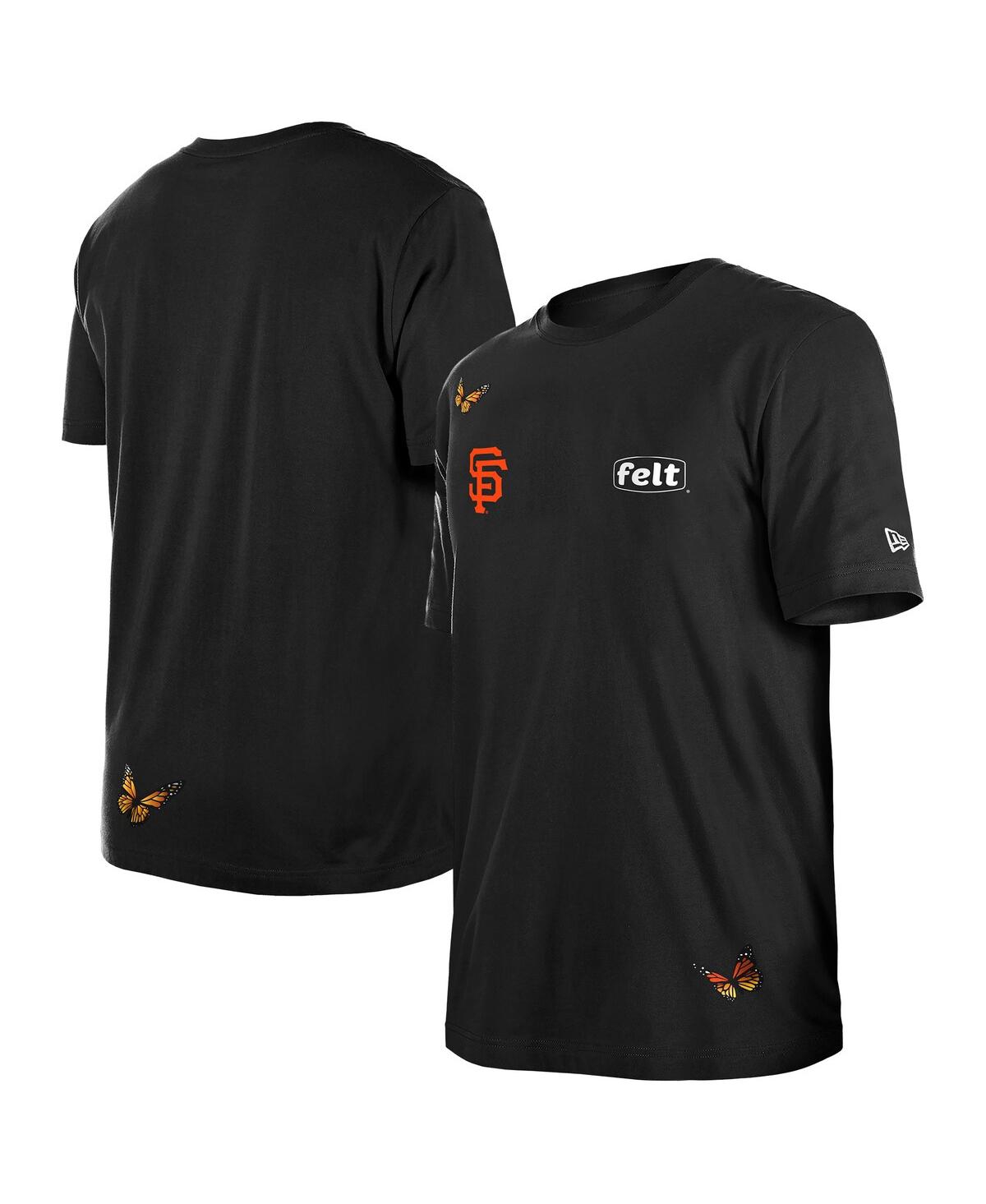 NEW ERA X FELT MEN'S BLACK SAN FRANCISCO GIANTS T-SHIRT 