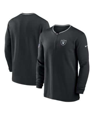 Nike - Men's Black Las Vegas Raiders Coach Half-Zip Sweatshirt