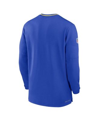 Men's Royal Los Angeles Rams Coach Half-Zip Sweatshirt