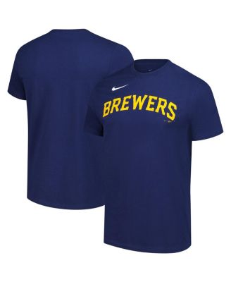 Nike - Men's Navy Milwaukee Brewers Sundown T-Shirt