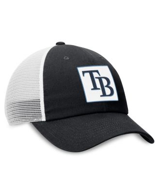 Men's Black Tampa Bay Rays Rise Adjustable Trucker Hat