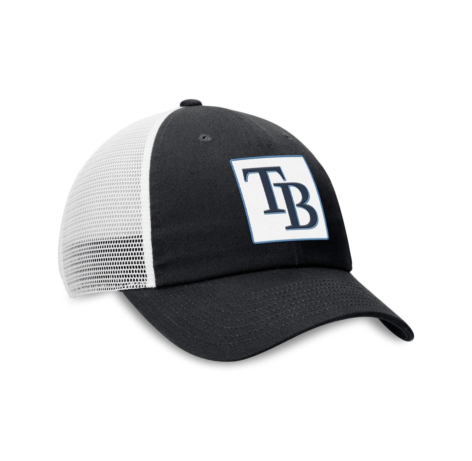 Men's Black Tampa Bay Rays Rise Adjustable Trucker Hat