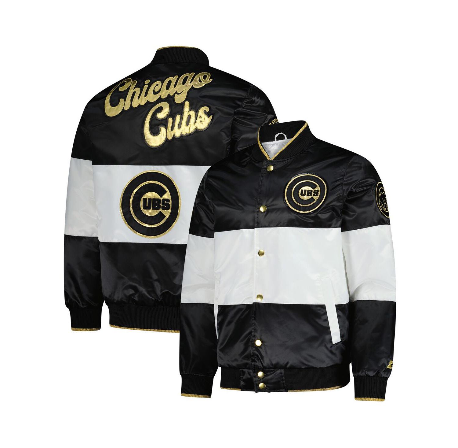 Men's White Chicago Cubs Full-Snap Jacket