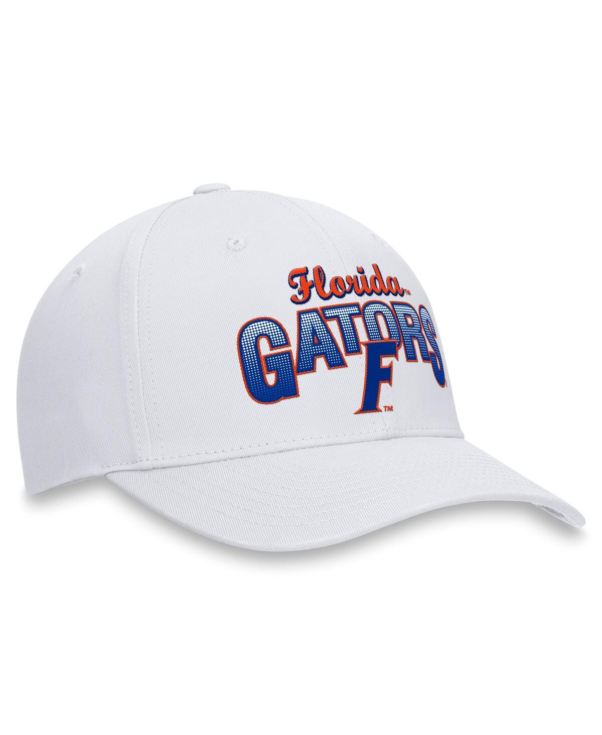 Top Of The World Men's White Florida Gators Fundamentals Game Adjustable Hat In White