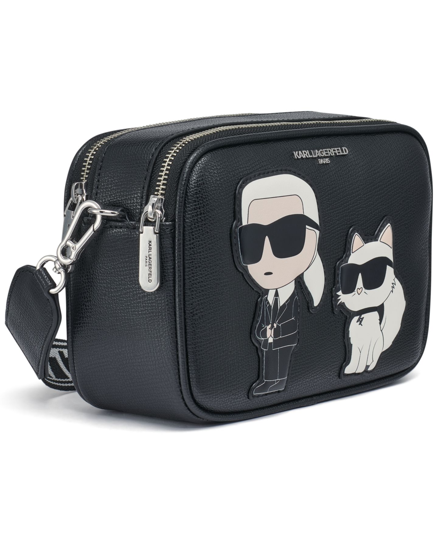 Женская сумка KARL LAGERFELD PARIS Maybelle Crossbody, цвет: Чёрный — фото 3