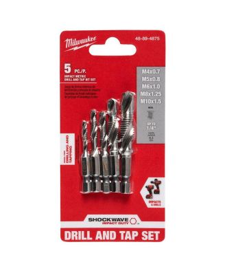 48-89-4875 SHOCKWAVE Impact Metric Drill and Tap Bit Set - 5 Piece