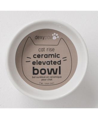 Elevated Cat Bowl: White