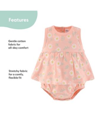 Baby Girls Rompers - 2 Pack, Daisy