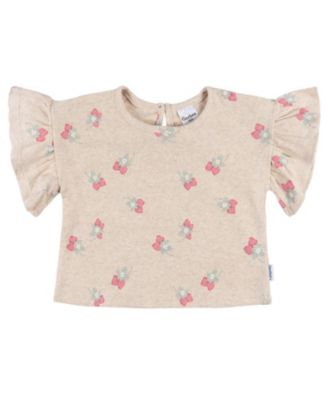 Toddler Girls 2-Piece Shirt and Shorts Set, Green Leaves, 5T