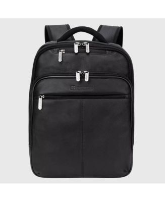 Alpine Swiss 13” Laptop Travel Backpack Genuine Leather Slim Carry On ...