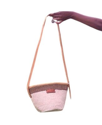 Life Top Handcrafted Sisal Straw Crossbody Bag