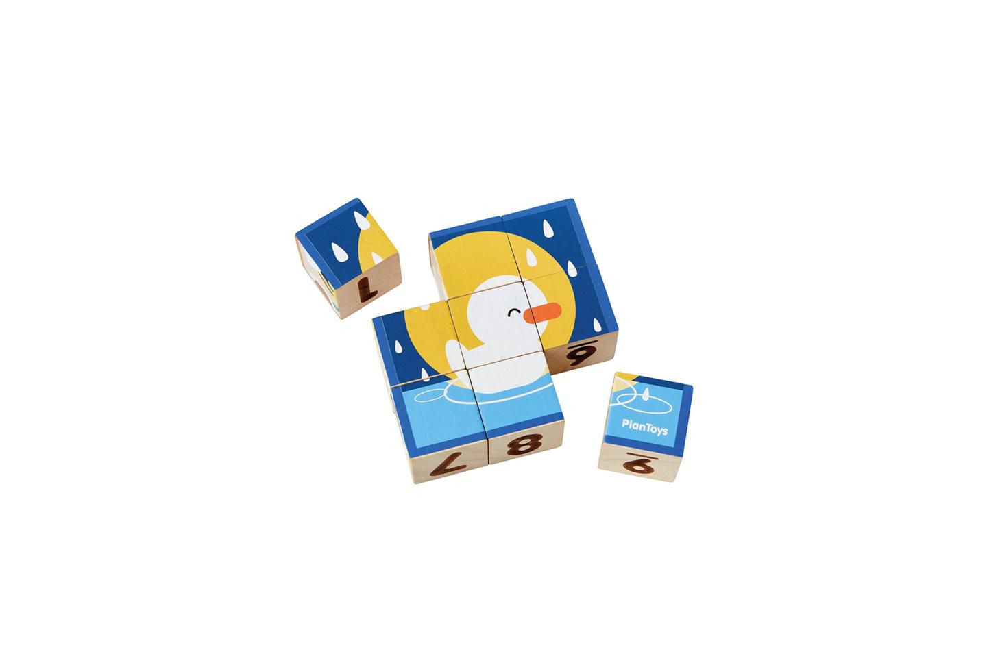 Детский пазл PlanToys Animal Puzzle Cubes — фото 1