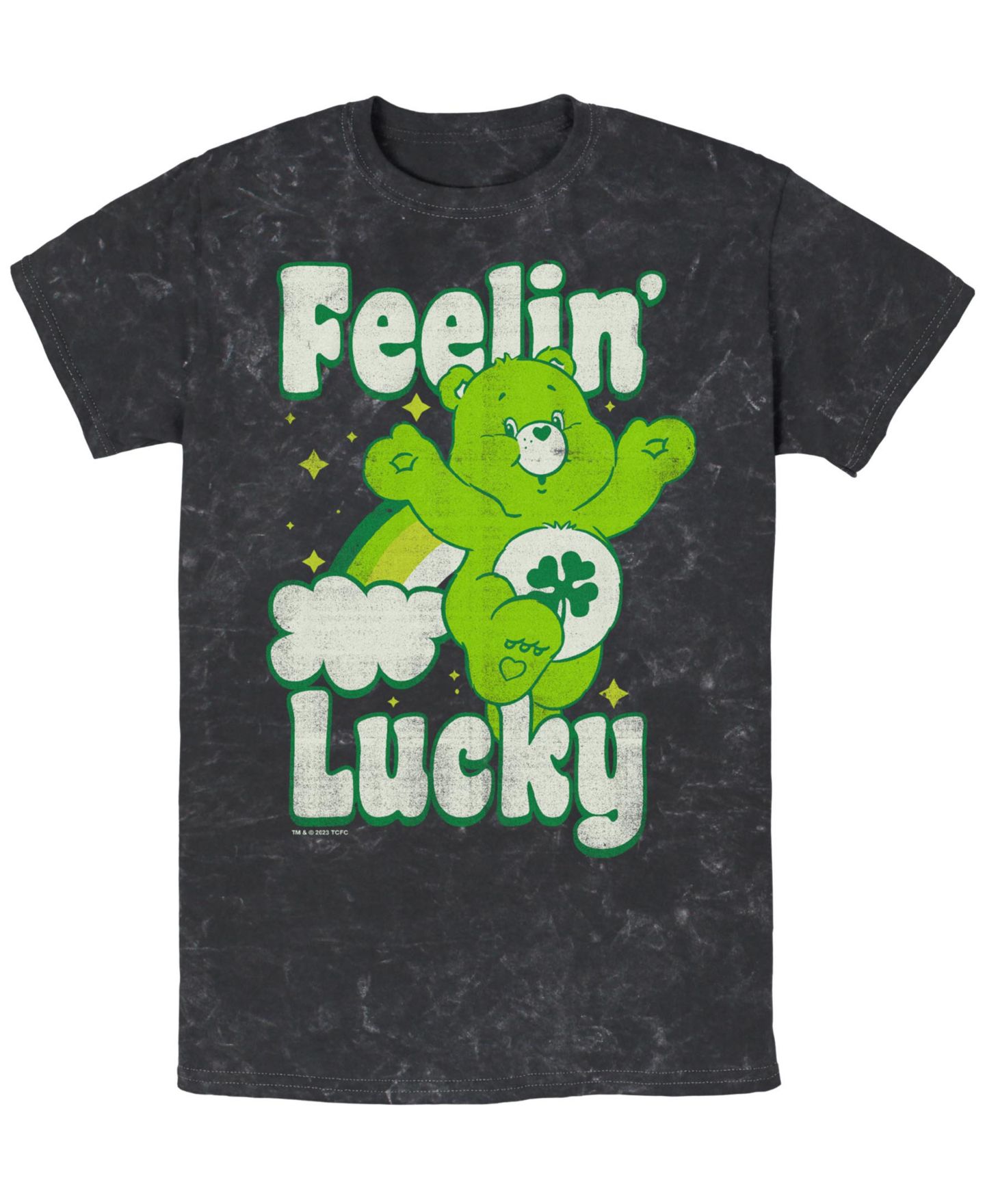 Мужская футболка Care Bears Lucky Short Sleeve, цвет: Чёрный — фото 1