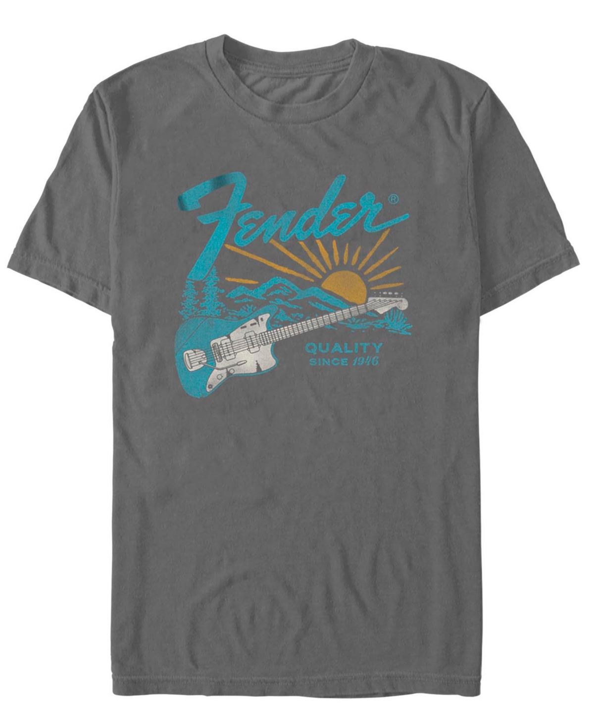 Men's Fender Quality Short Sleeve T-Shirt - Charcoal